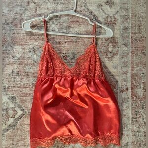 Coral vintage stain blouse tank top